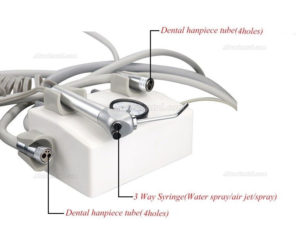 Dental Portable Turbine Unit Work with Air Compressor Water Handpiece Syringe